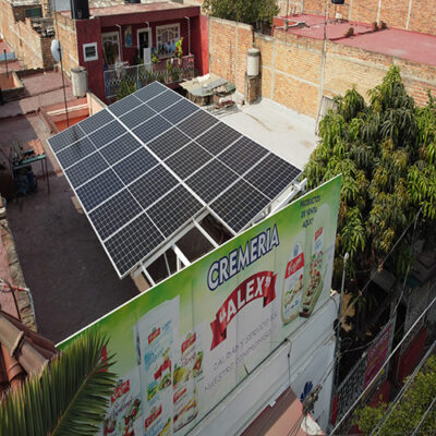 Paneles solares para cremeria