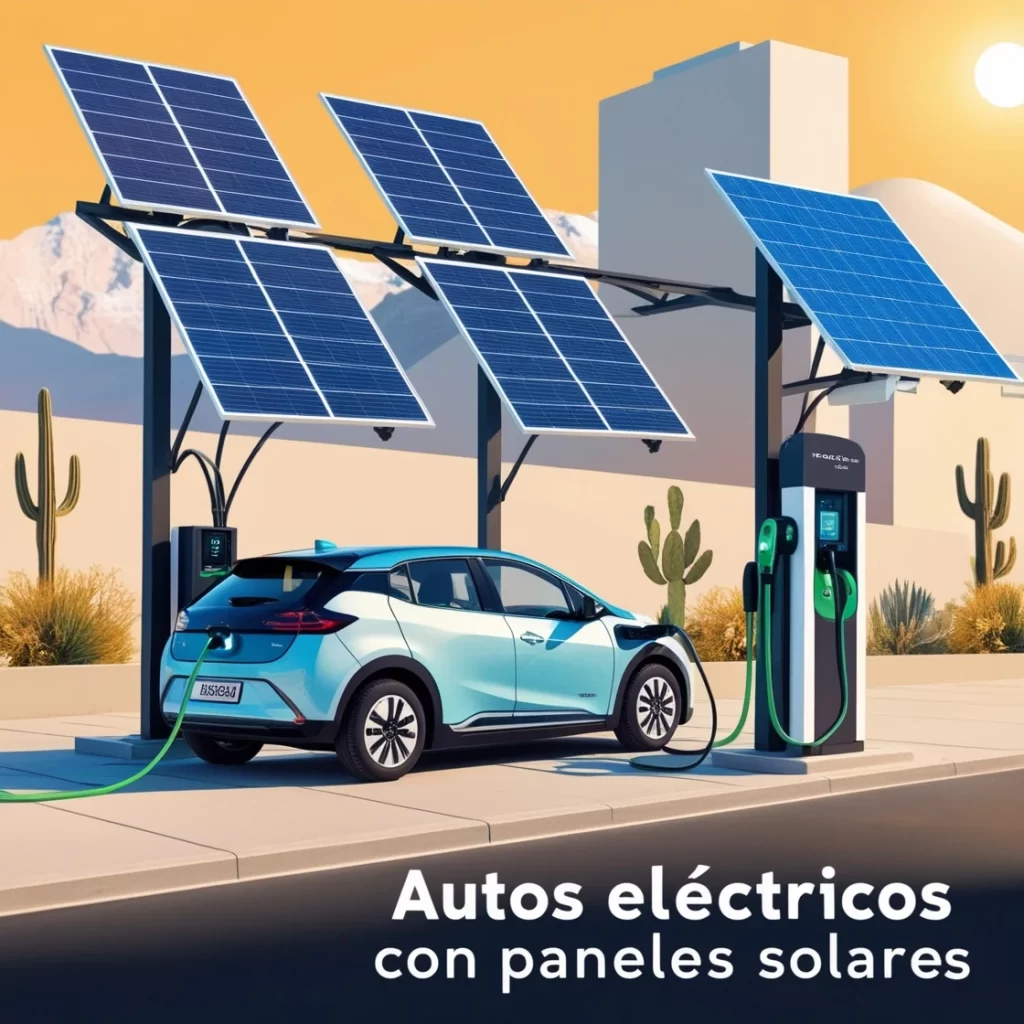 Cargar autos eléctricos con paneles solares en México