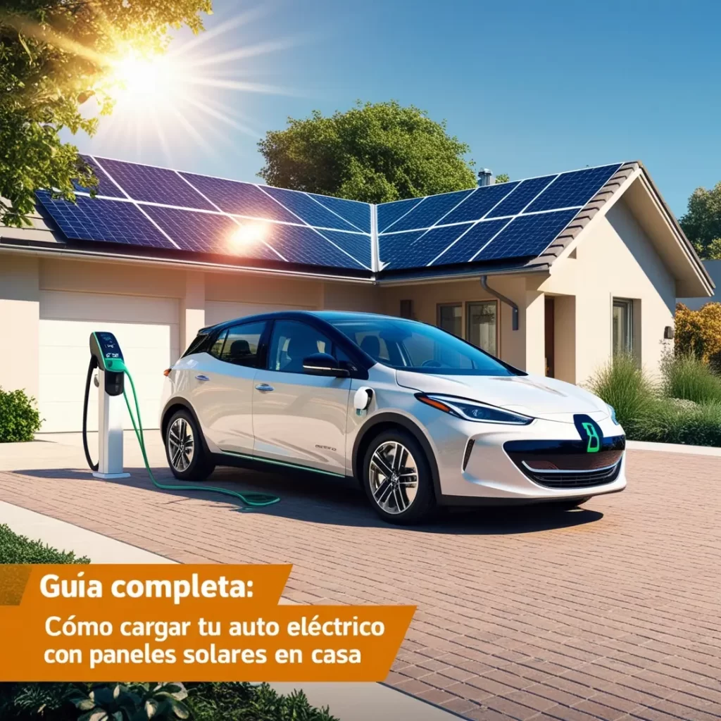 Cómo cargar tu auto eléctrico con paneles solares en casa?